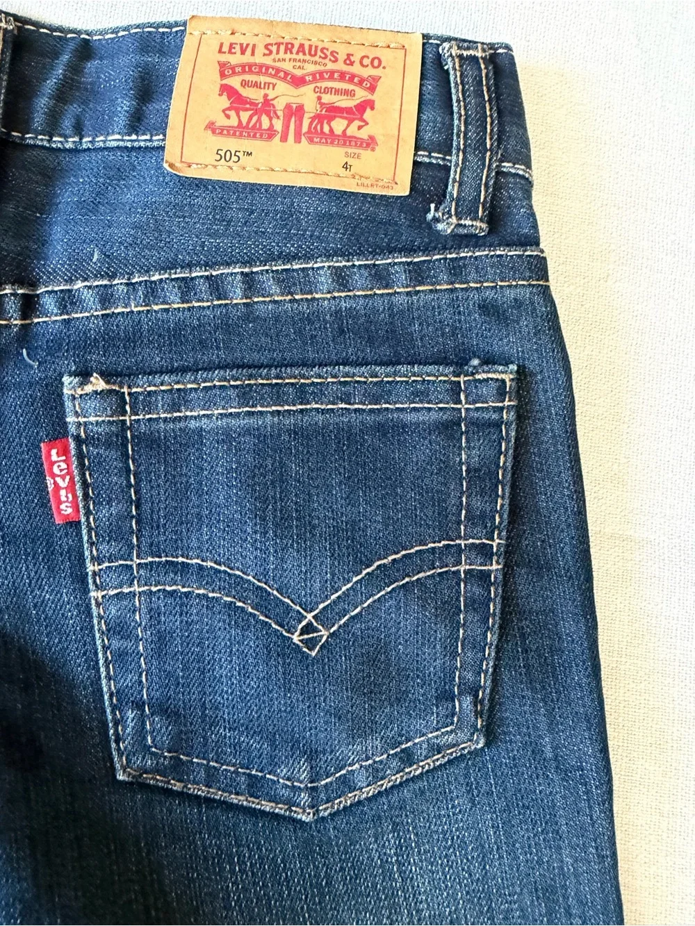 Levi's Kids Dark Blue Straight Jeans